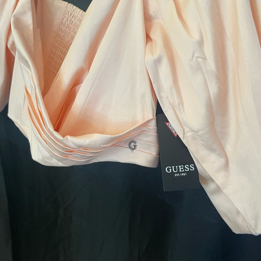 #483 - Off Shoulder Cropped Junior Shirt by GUESS (Brand New) - Picture 9 of 12